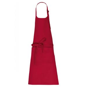 k8007-hibiscusred-tablier-avec-poche-en-coton-kariban-bio-hibiscus-red-tu