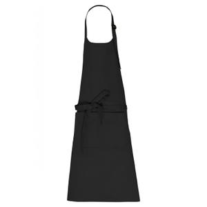 k8007-black-tablier-avec-poche-en-coton-kariban-bio-black-tu