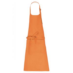 k8007-lightorange-tablier-avec-poche-en-coton-kariban-bio-light-orange-tu
