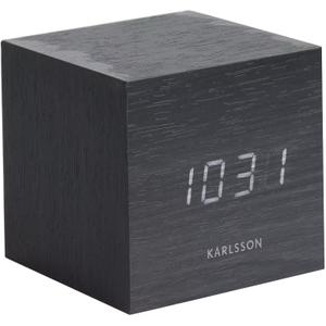 ka5655bk-reveil-placage-de-bois-karlsson-mini-cube-led-noir-8cmx8cmx8-cm