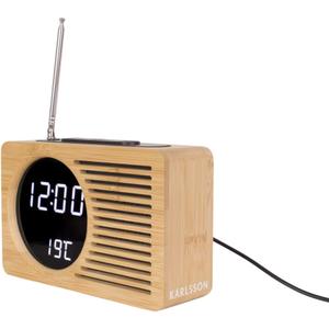 ka5719-reveil-bambou-karlsson-retro-radio-beige-16x10x4-7-cm