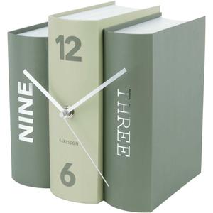 ka5756gr-horloge-de-table-karlsson-book-vert-20x20x15-cm