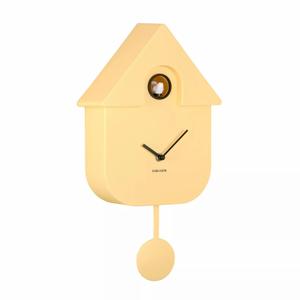 ka5768ly-horloge-murale-karlsson-modern-cuckoo-abs-jaune-21-5x41x8-5x0-3-cm