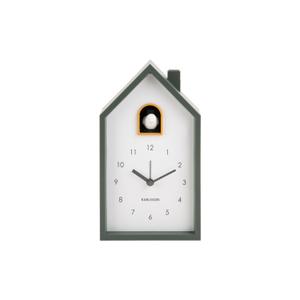 ka6015gr-reveil-karlsson-modern-cuckoo-jungle-green-12x20x6-cm