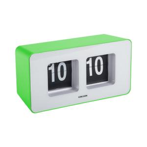 ka6042bg-horloge-murale-de-table-karlsson-funky-flip-bright-green-9-2x7-cm