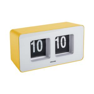 ka6042by-horloge-murale-de-table-karlsson-funky-flip-jaune-9-2x7-cm