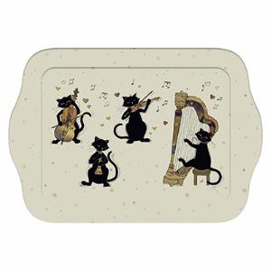 pme01a08-plateau-chats-musique-instruments-kiub-bug-art-pm-beige-noir-dore-14x20-8x2-2-cm