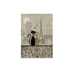 titor29c02-torchon-kiub-bug-art-paris-amoureux-beige-noir-tu