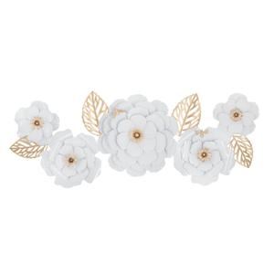 0321460000-decoration-murale-mauro-ferretti-white-white-gold-158x9x60-cm