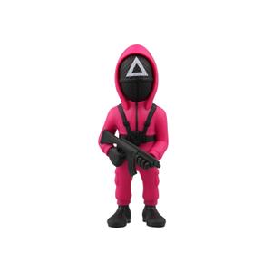 mx12-ent-sqgms-figurine-minix-soldat-masque-garde-triangulaire-minix-squid-game-rose-12-cm