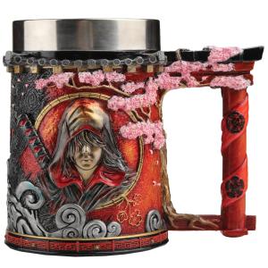 631ass008-mug-enfant-nemesis-now-assassins-creed-shadows-tankard-rouge-noir-13-5x18-16-5-cm
