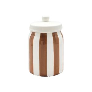018117-boite-pot-rayure-opjet-marron-10-5x16x10-5-cm