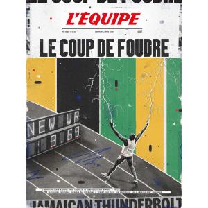 kb1871plakequigbolt-cadre-photo-plakat-l-equipe-bolt-vert-jaune-50x70-cm