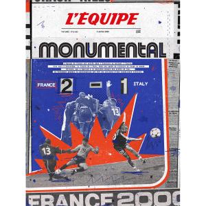 kb2129plakequigeuro2-cadre-photo-plakat-l-equipe-euro-2000-blue-red-50x70-cm
