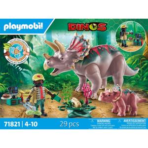 a2501915-figurine-triceratops-plus-bebe-et-exploratr-playmobil-multicolore-18-7x9-2x24-8-cm