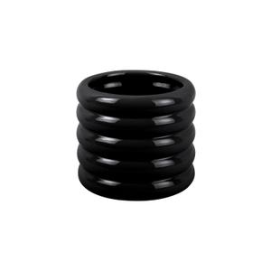 pt3942bk-cache-pot-ceramique-emaillee-present-time-bobbly-small-noir-13x14-5-cm