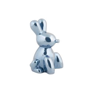pt4228db-statuette-present-time-balloon-bunny-dark-blue-plated-9x15-cm