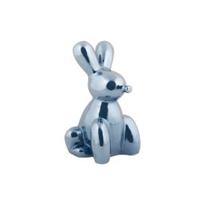 pt4229db-statuette-present-time-balloon-bunny-large-dark-blue-plated-11-5x20-cm