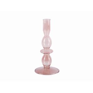 pt3637pi-bougeoir-verre-present-time-art-bubbles-medium-rose-18x8-5-cm
