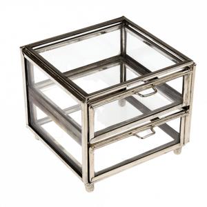 27069-boite-en-verre-et-laiton-argente-2-tiroirs-rex-london-marron-12x11x9-0-cm