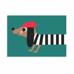 30189-carte-d-anniversaire-chien-en-beret-rex-london-vert-16-2x11-5x0-1-cm