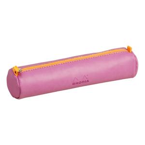 318991c-trousse-ronde-simili-cuir-italien-rhodia-lilas-21x5-5-cm