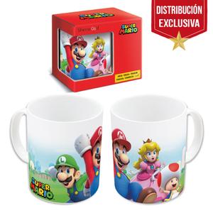 612383-mug-super-mario-et-amis-blanc-bleu-rouge-325-ml