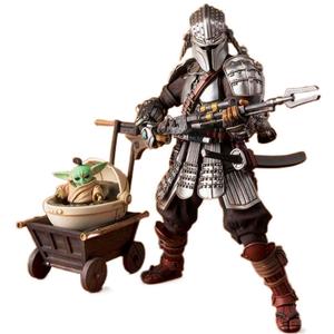 4573102620934-figurine-tamashii-nations-star-wars-ronin-mandalorian-beskar-armor-grogu-multicolore-18-cm