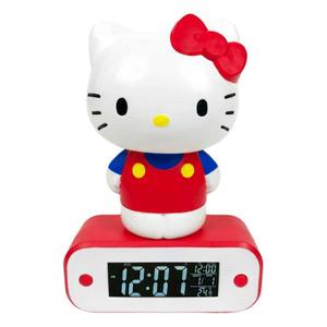 tekn811123-reveil-lumineux-teknofun-hello-kitty-rouge-blanc-17-cm