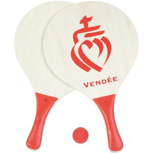 a2301080-raquette-vendee-bebe-wdk-partner-beach-ball-beige-rouge-bleu-37x7x23-5-cm