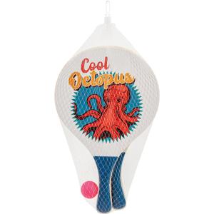 a2400993-raquette-animaux-wdk-partner-beach-ball-blanc-bleu-rose-38x0-8x24-cm