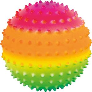 a2401195-balle-picot-gonflee-wdk-partner-vert-rose-orange-15x15x15-cm