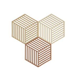 32704-dessous-de-plat-zone-denmark-hexagon-x3-kaki-sable-chaud-amande-16x14x0-9-cm